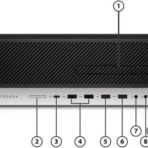 HP ELITEDESK Ryzen 7PRO 16GB RAM + Monitor HP 24´ + Radeon R7 430 2GB 256GB SSD - Imagen 3